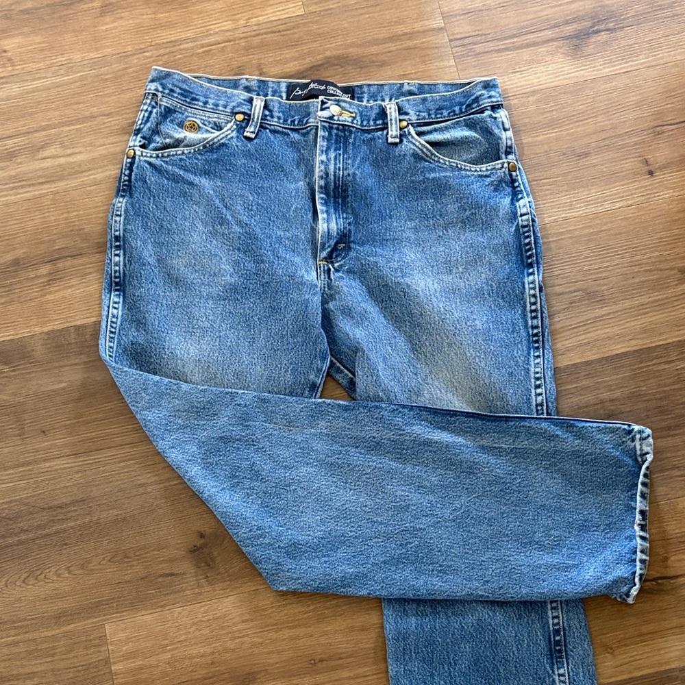 Wrangler Men's Light Blue Straight Leg Jeans